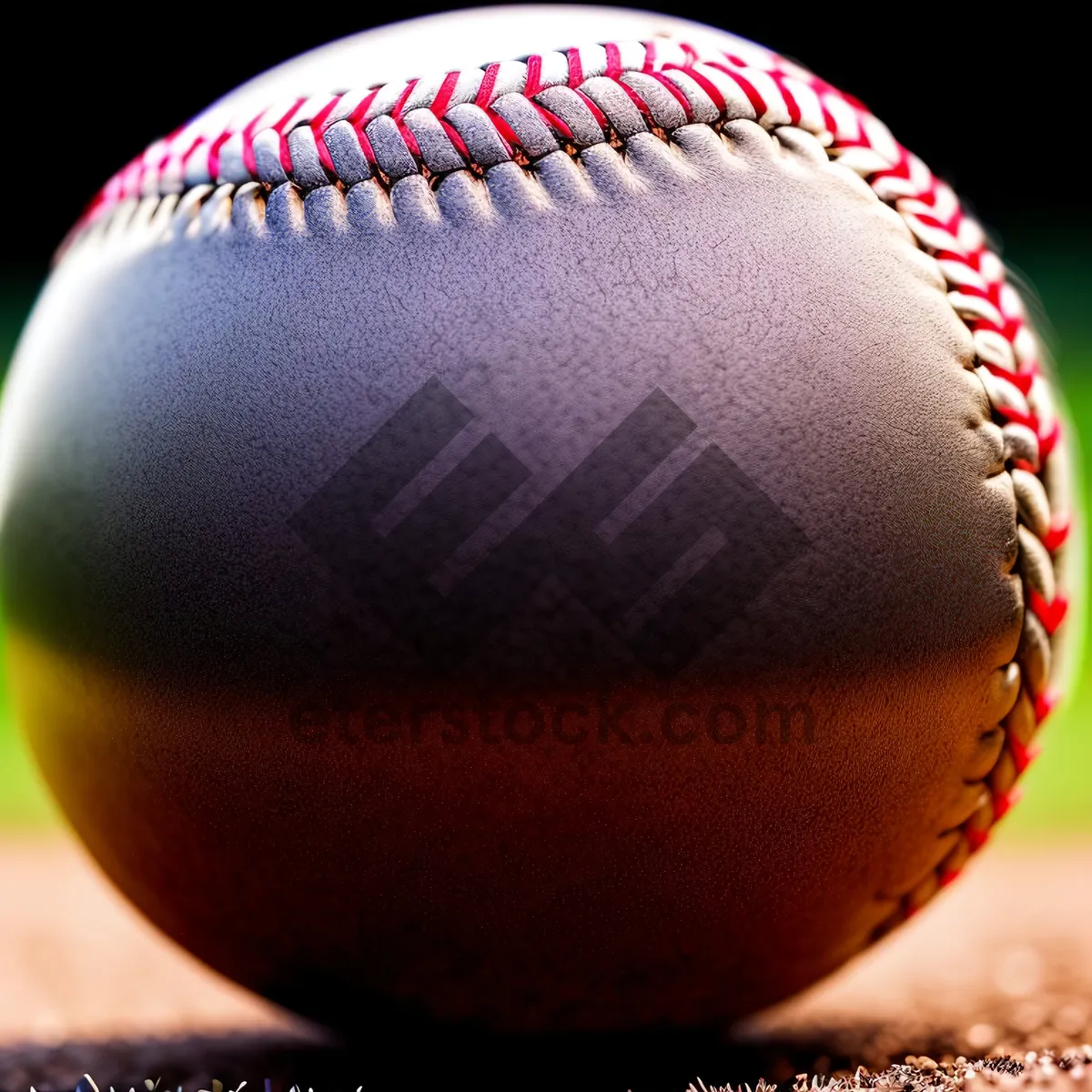 Picture of Baseball Glove on Grass for Sports Game