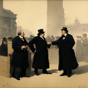 Corporate Executive Team Meeting in Office for Success Strategy