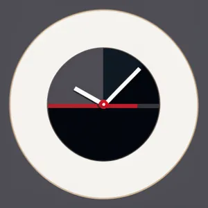 Analog Timepiece - Classic Black Circle Watch Icon