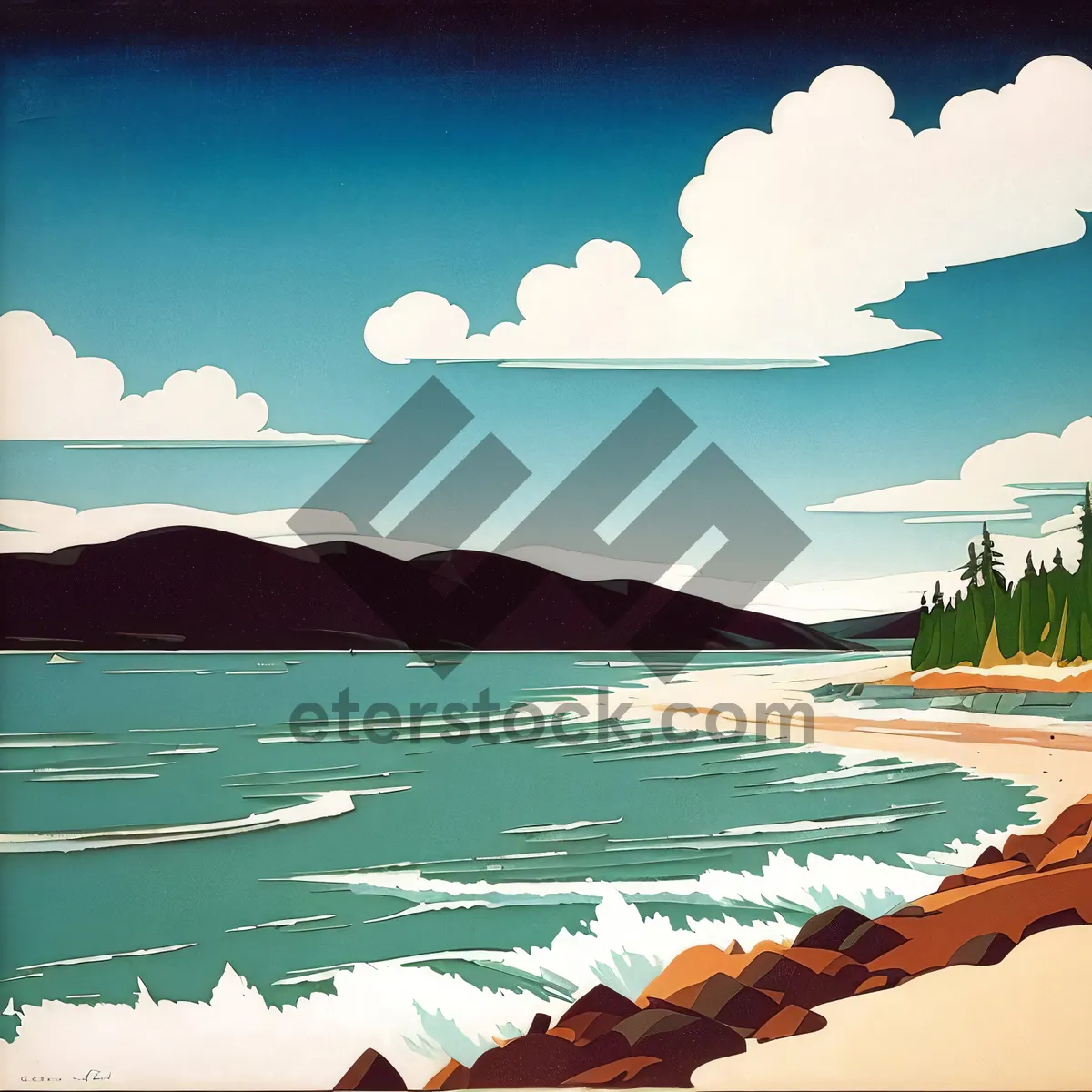 Picture of Serene Tropical Paradise By the Beach