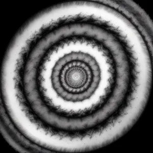Coiled Gastropod Shell: Intricate Mollusk Spiral Design