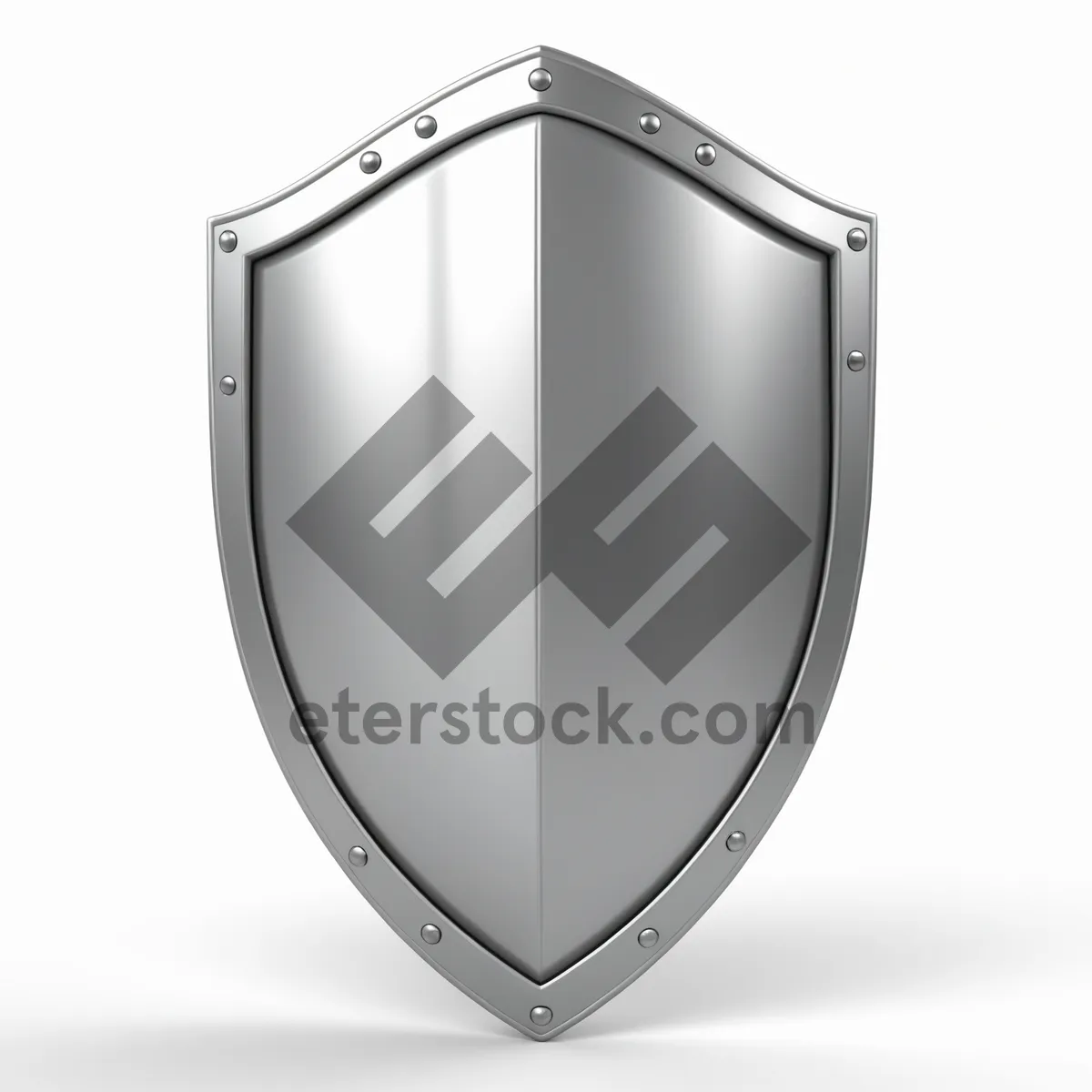 Picture of Shiny shield emblem graphic design icon