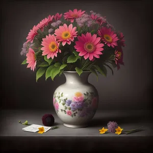 Pink Blossom Vase: Beautiful Floral Container for Bouquets
