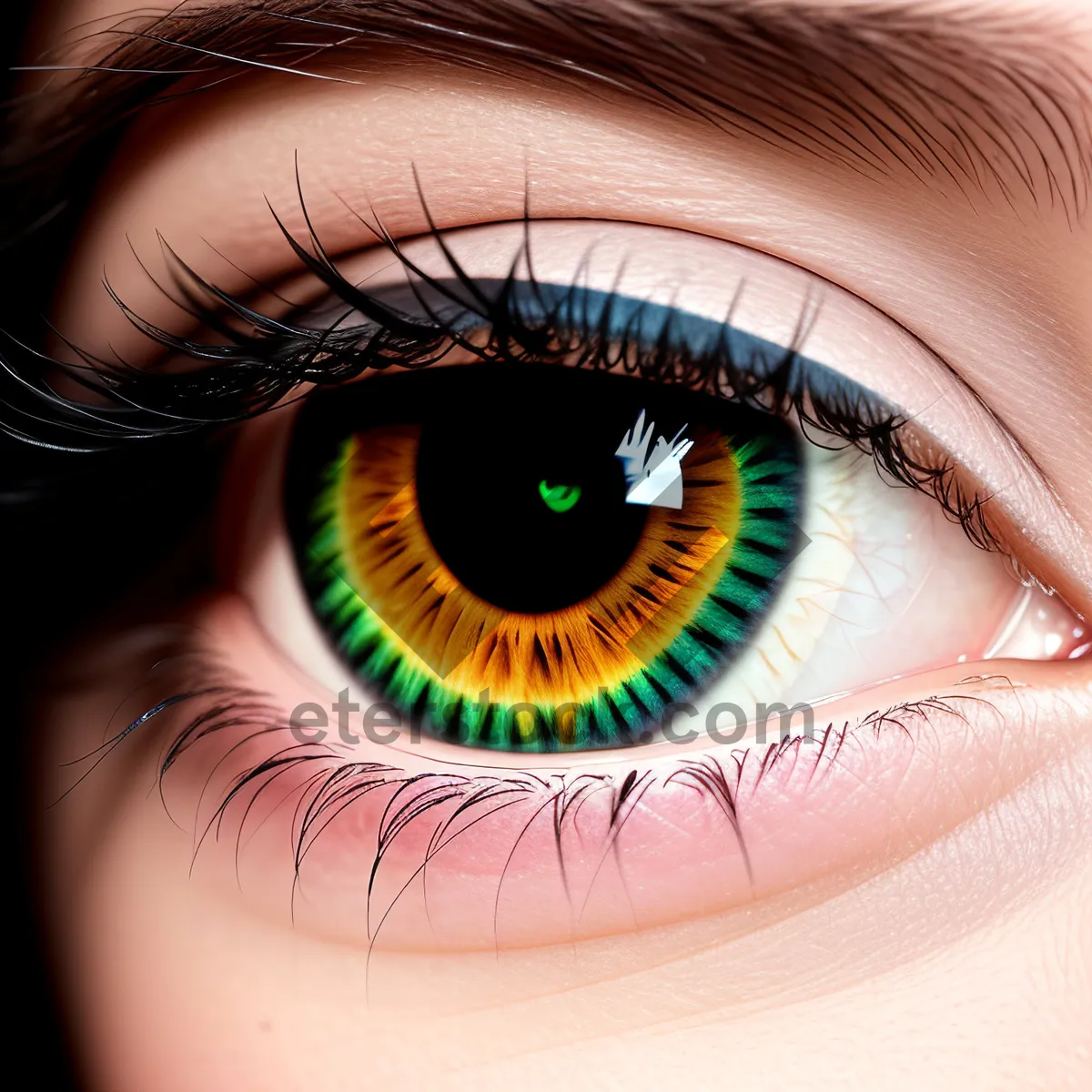 Picture of Stunning Closeup of Human Iris and Eyeball