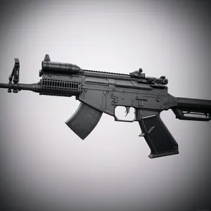 Warzone Arsenal: Advanced Automatic Rifle with Cartridge Holder