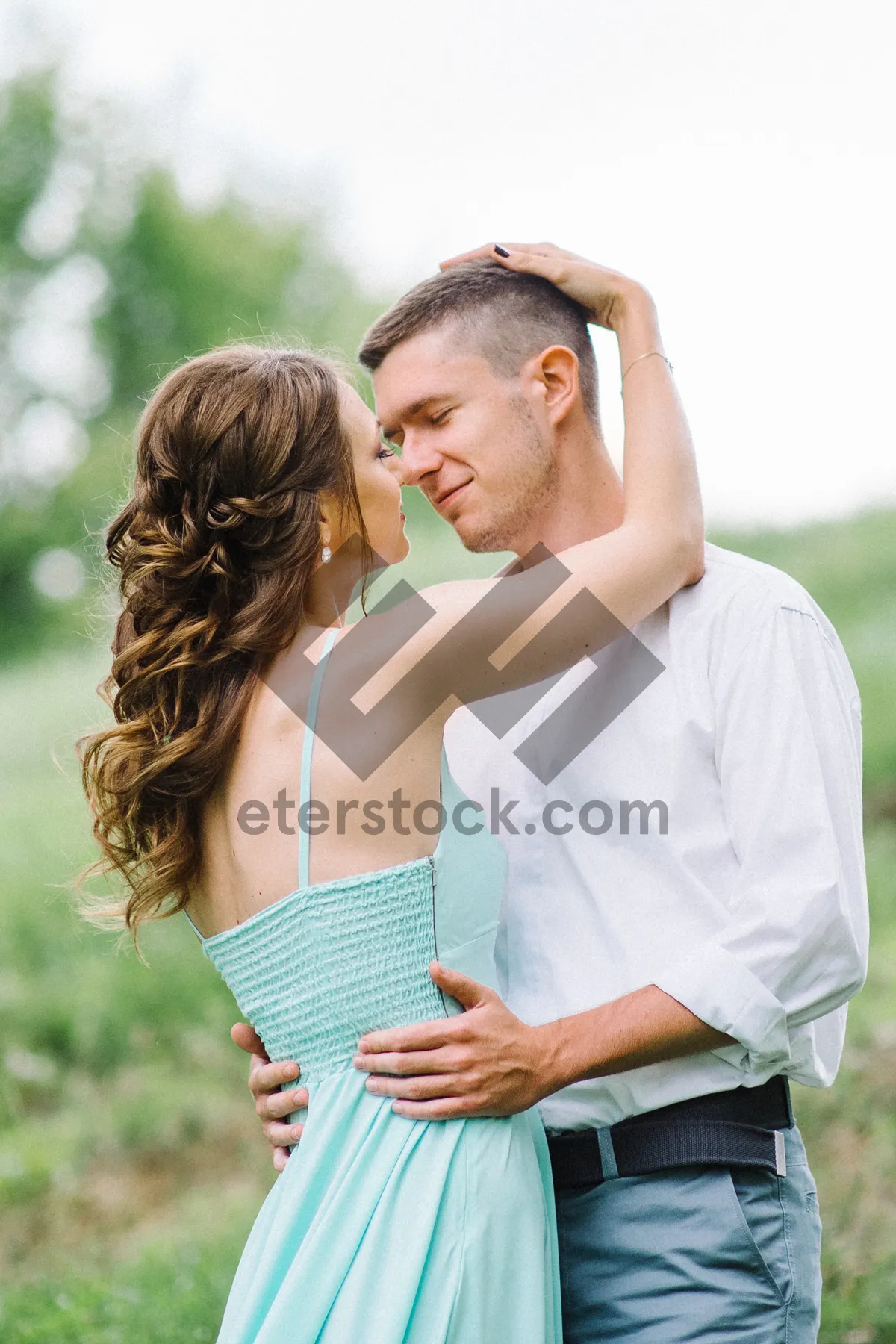 Picture of Happy couple enjoying a sunny day in the park.