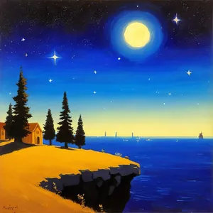 Starry Night: A Celestial Symphony in Space