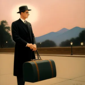 Professional Businessman in Suit with Briefcase