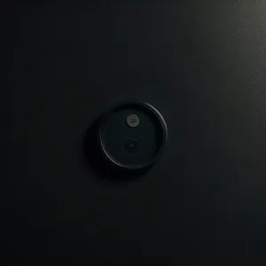 Black Device Button with Equipment and Light Lens Cap
