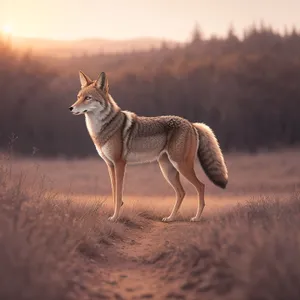 Coyote Wolf: Majestic Canine in the Wild