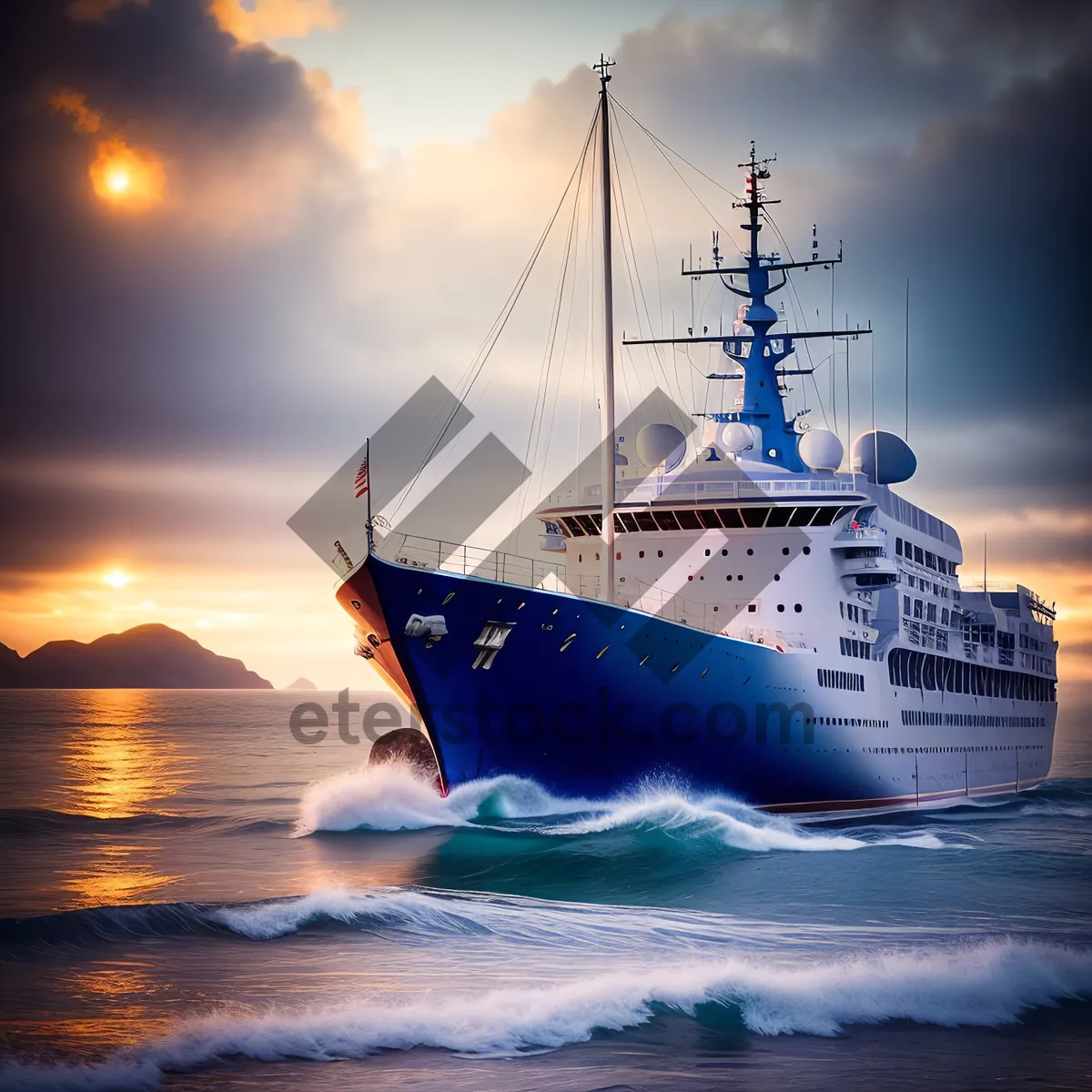 Picture of Fisherman's Boat at Sea