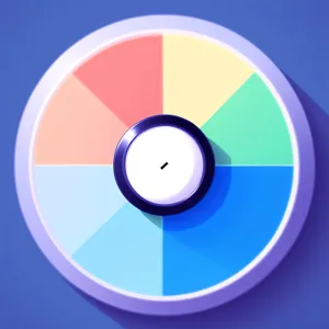 Compact Disc button with shiny and glossy design