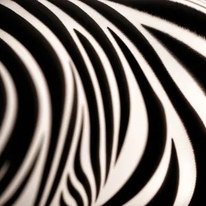 Striped Equine Spiral: Black Zebra Pattern on Safari