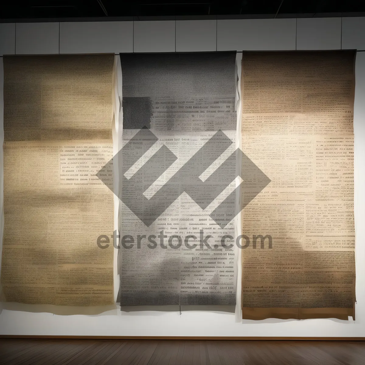 Picture of Vintage Brown Grunge Wallpaper Texture Covering Blank Image