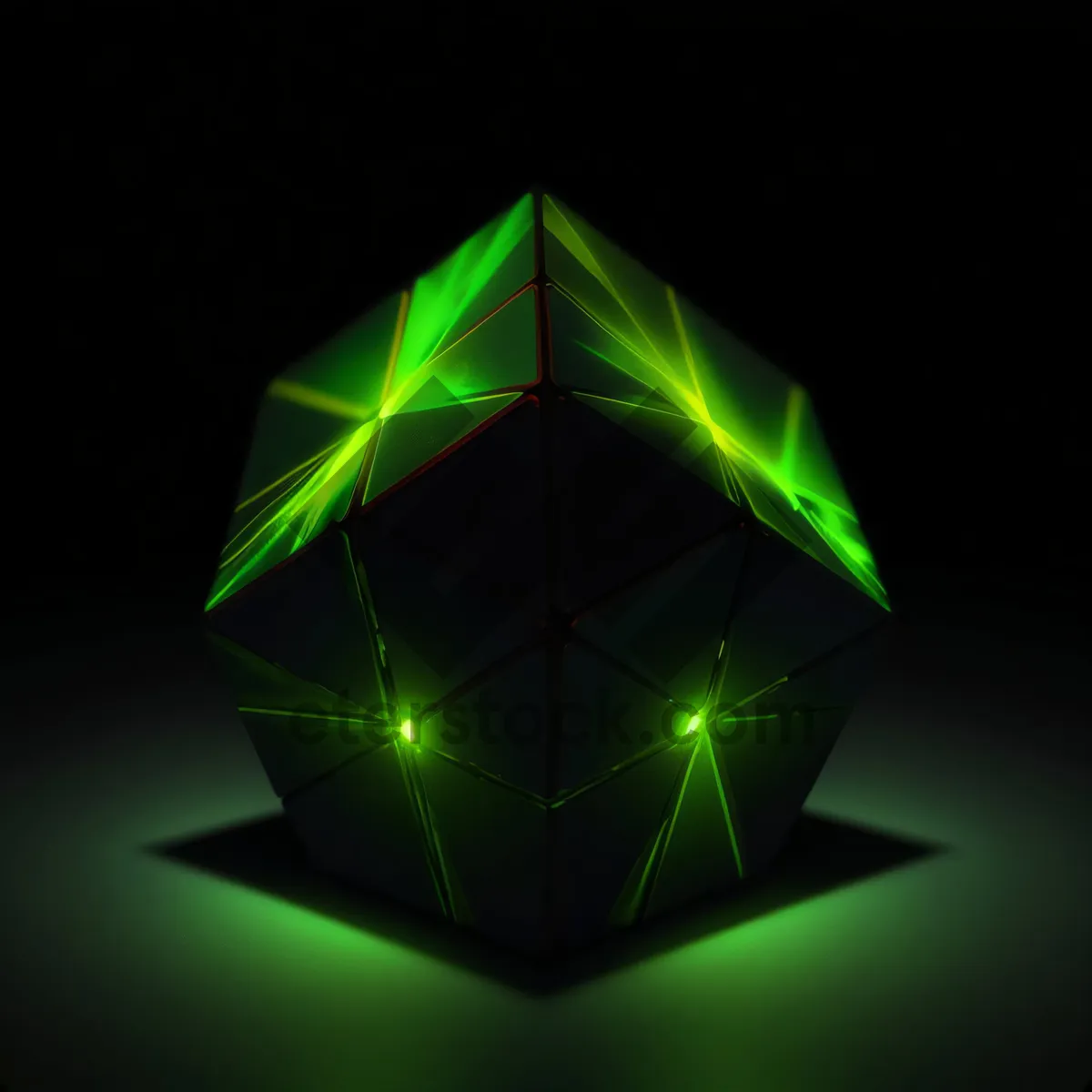 Picture of Abstract fractal light design pattern - futuristic wallpaper.