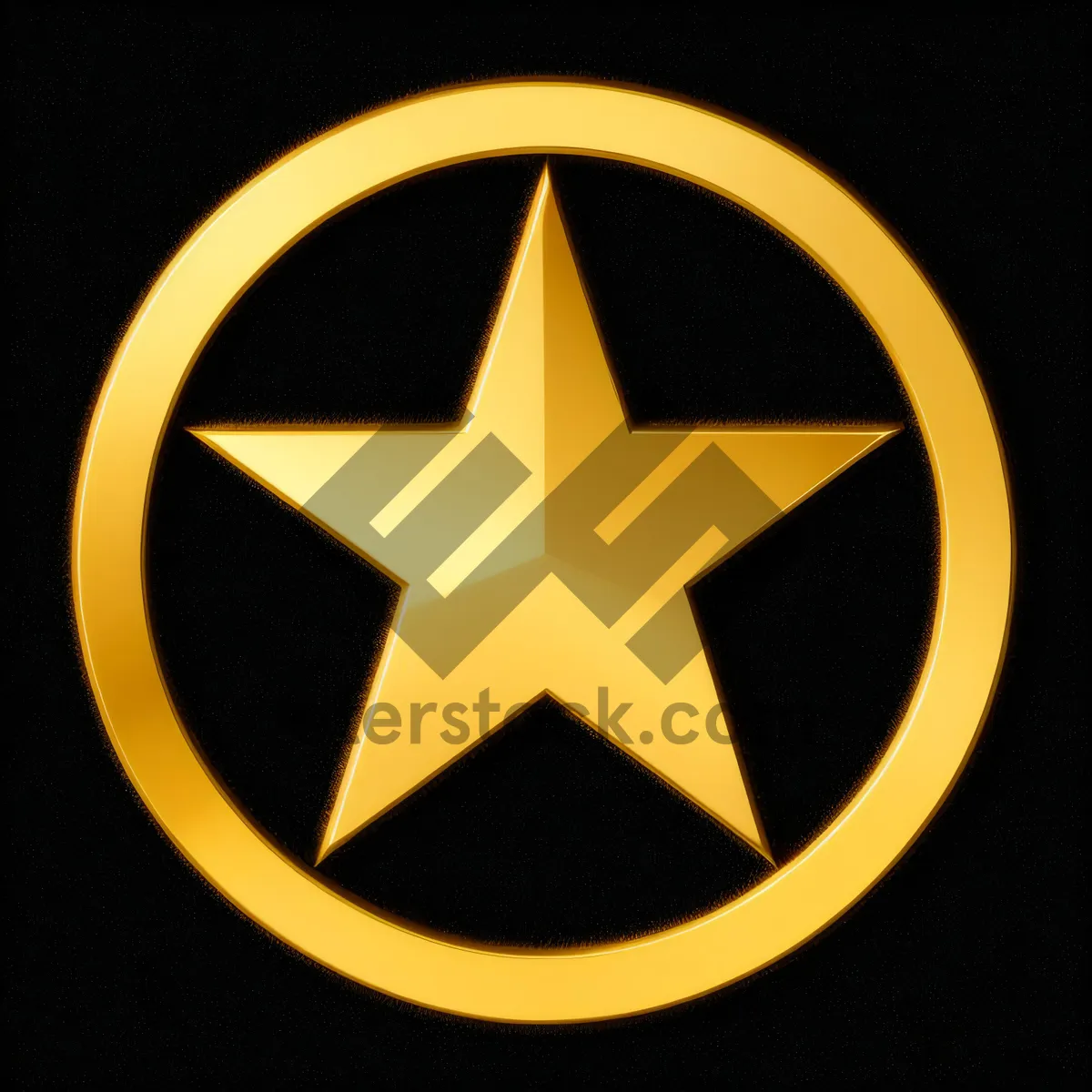 Picture of Shiny Hazard Symbol Button: Black Graphic Design