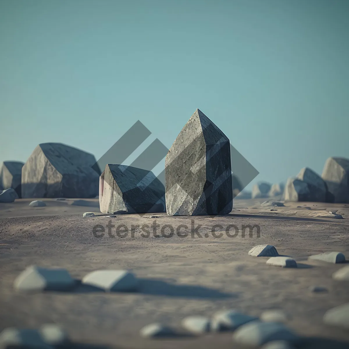 Picture of Megalith Memorial: Tranquil Rural Cemetery Landscape