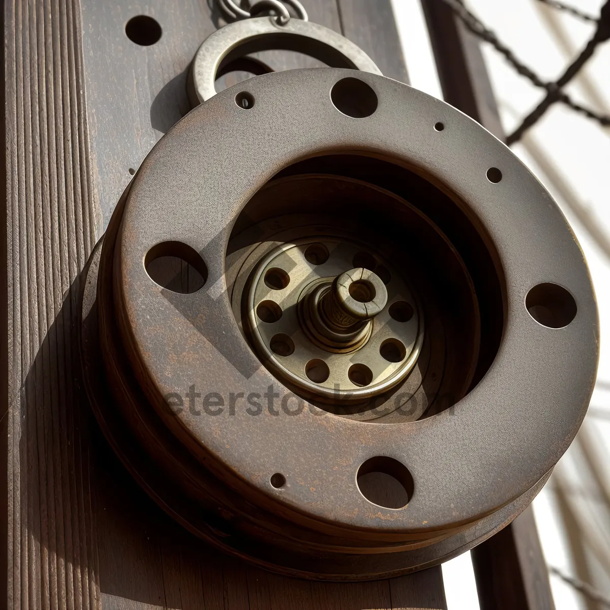 Picture of Steel disk brake technology for mechanical device.