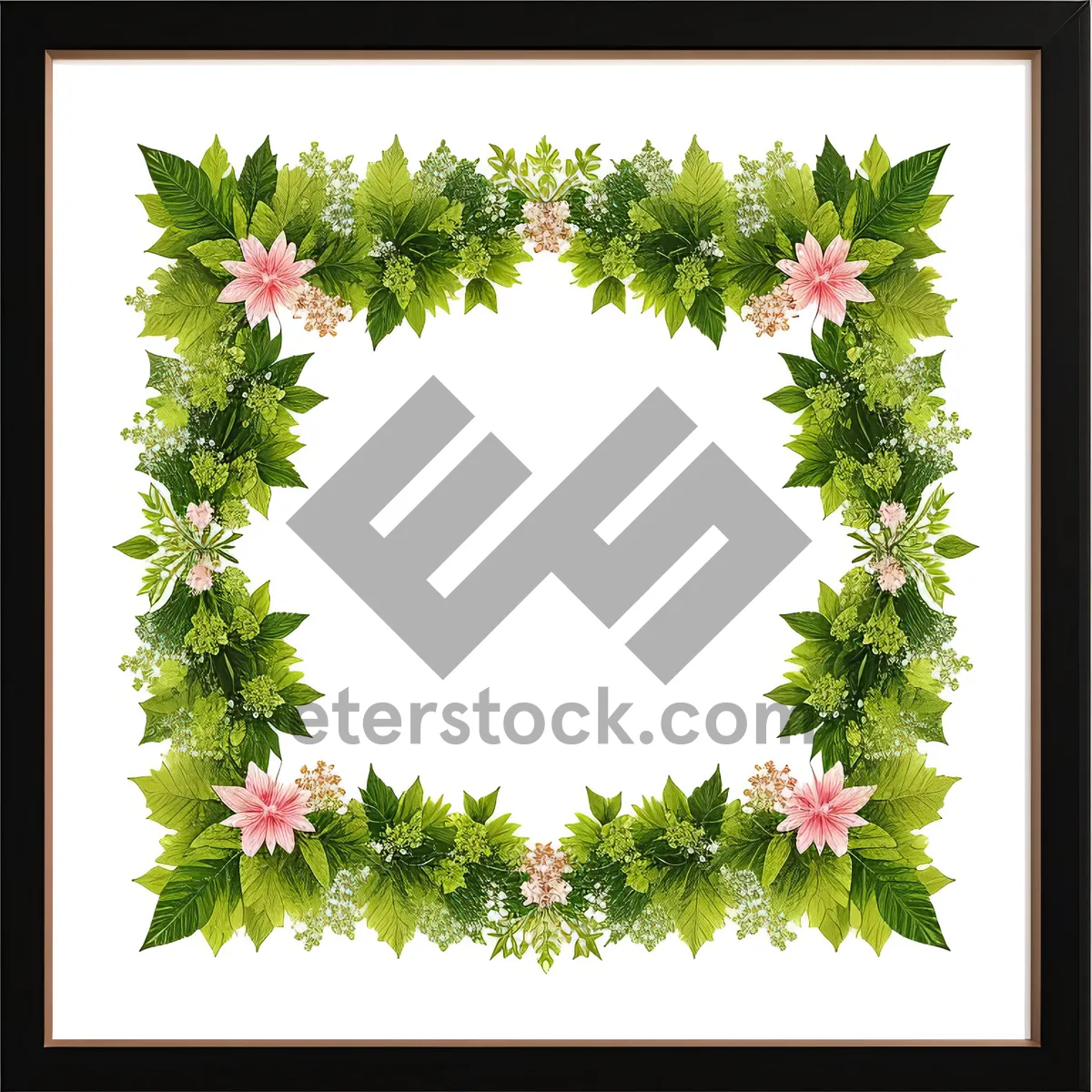 Picture of Floral Holly Card: Festive Season's Greetings