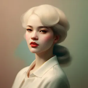 Fashion Model Portrait: Attractive Lady with Sensual Makeup
