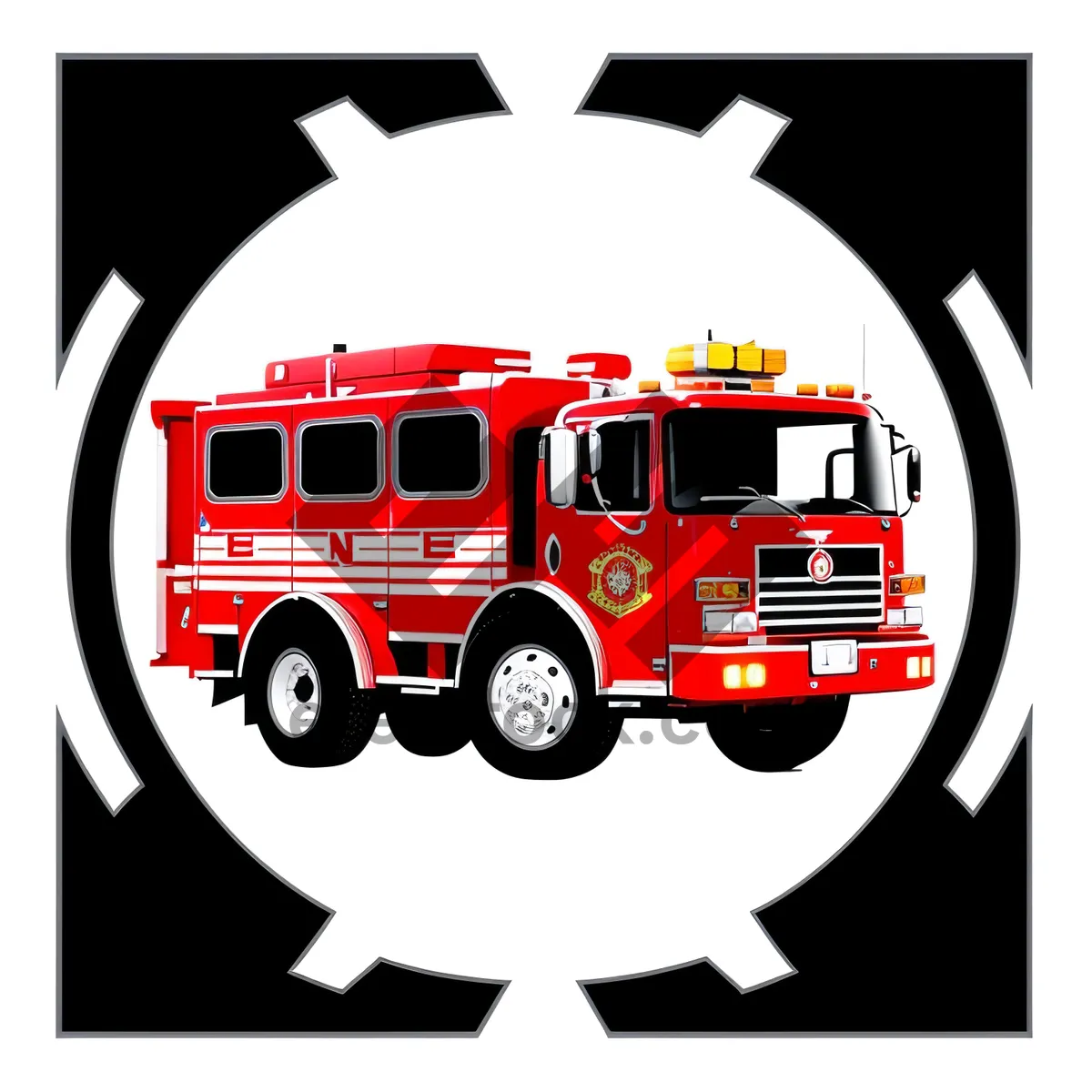 Picture of Shiny Fire Station Web Icon Set