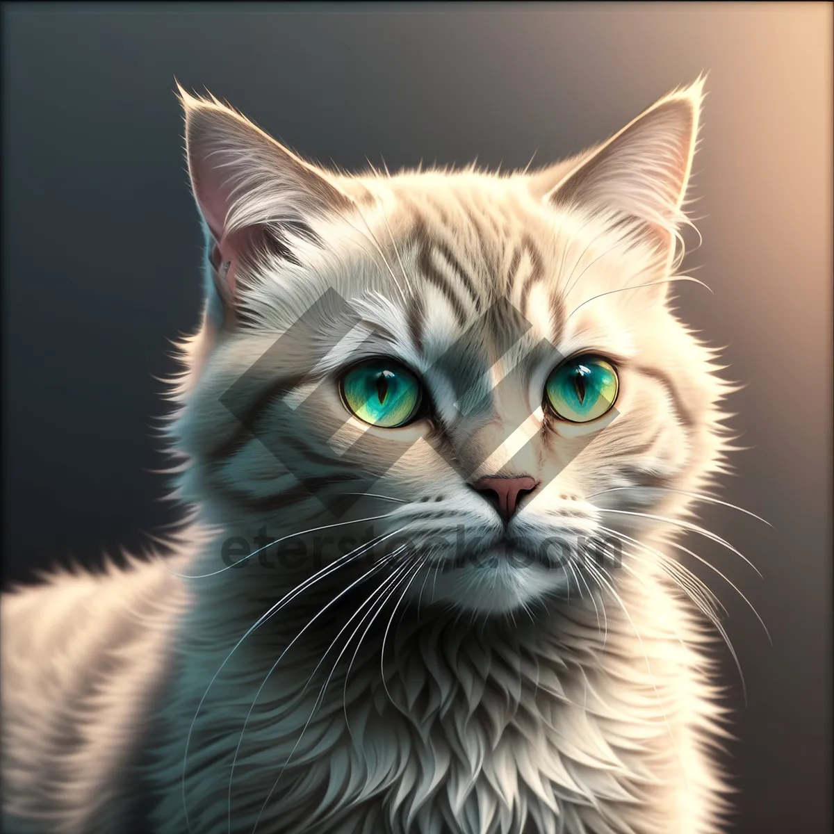 Picture of Cute Kitty with Playful Whiskers