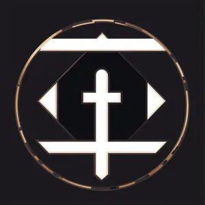 Shiny Hazard Button - Round Black Icon