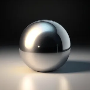 Egg-shaped glass satellite icon with 3D design.