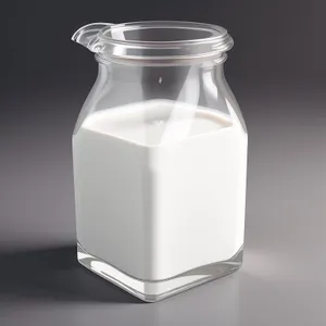 Milk Glass Bottle, Transparent Container for Healthy Drink