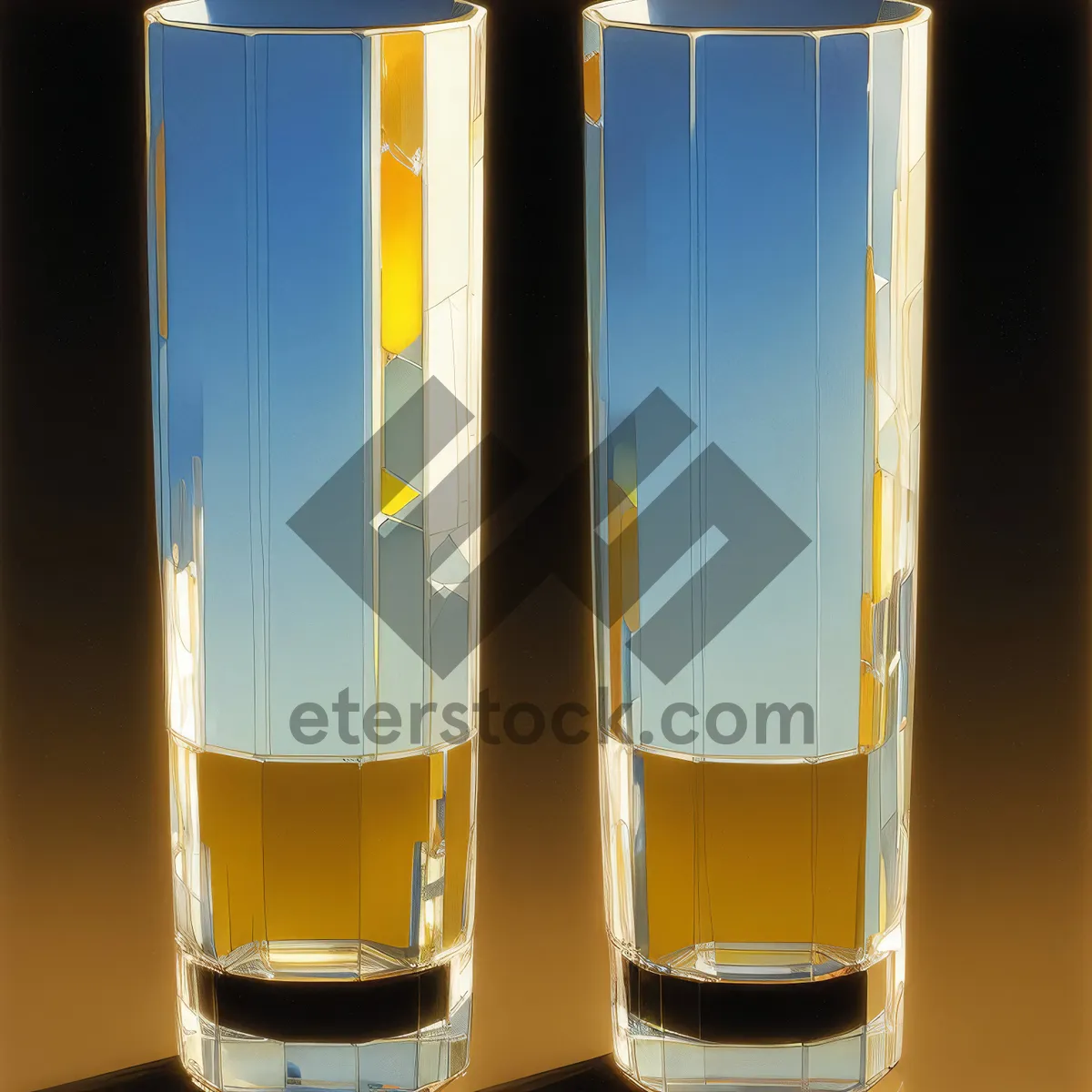 Picture of Transparent glass perfume bottle dispenser for beverages