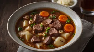 Healthy Vegetable Soup in a Bowl