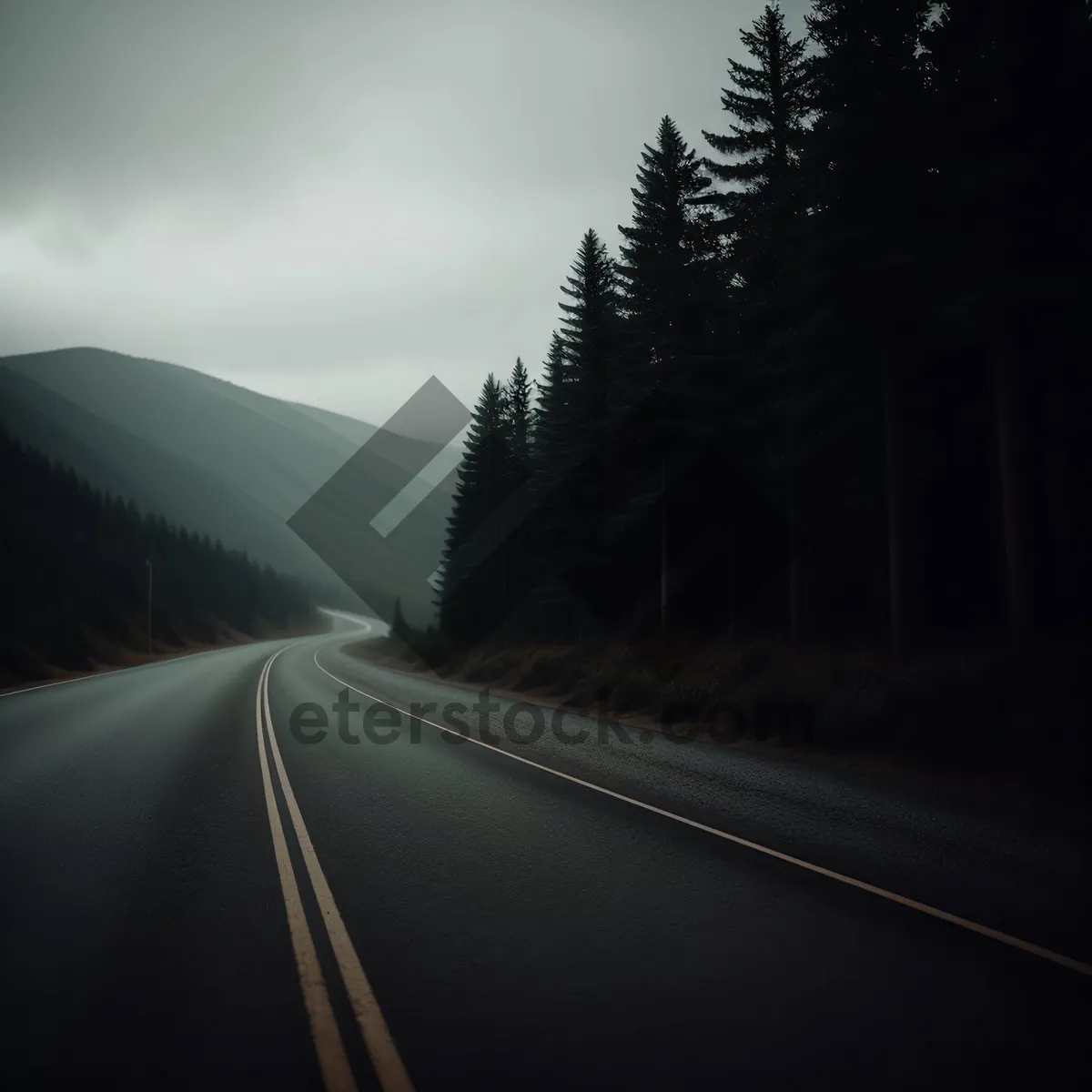 Picture of Speeding Through Clouds on an Open Highway