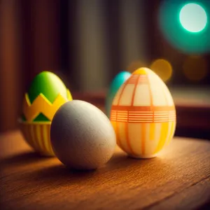 Egg-citing Game: Colorful Sphere on Pool Table