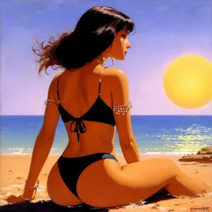 Exotic Beachwear: Sensual Swimsuit for a Relaxing Vacation
