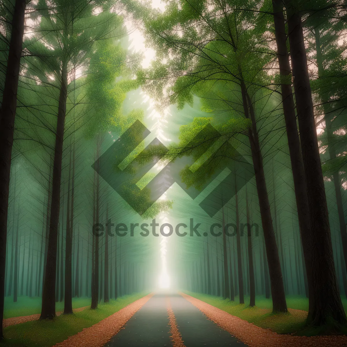 Picture of Serene Summer Forest Pathway