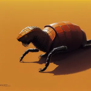 Dung Beetle Balancing on Shell with Balloon