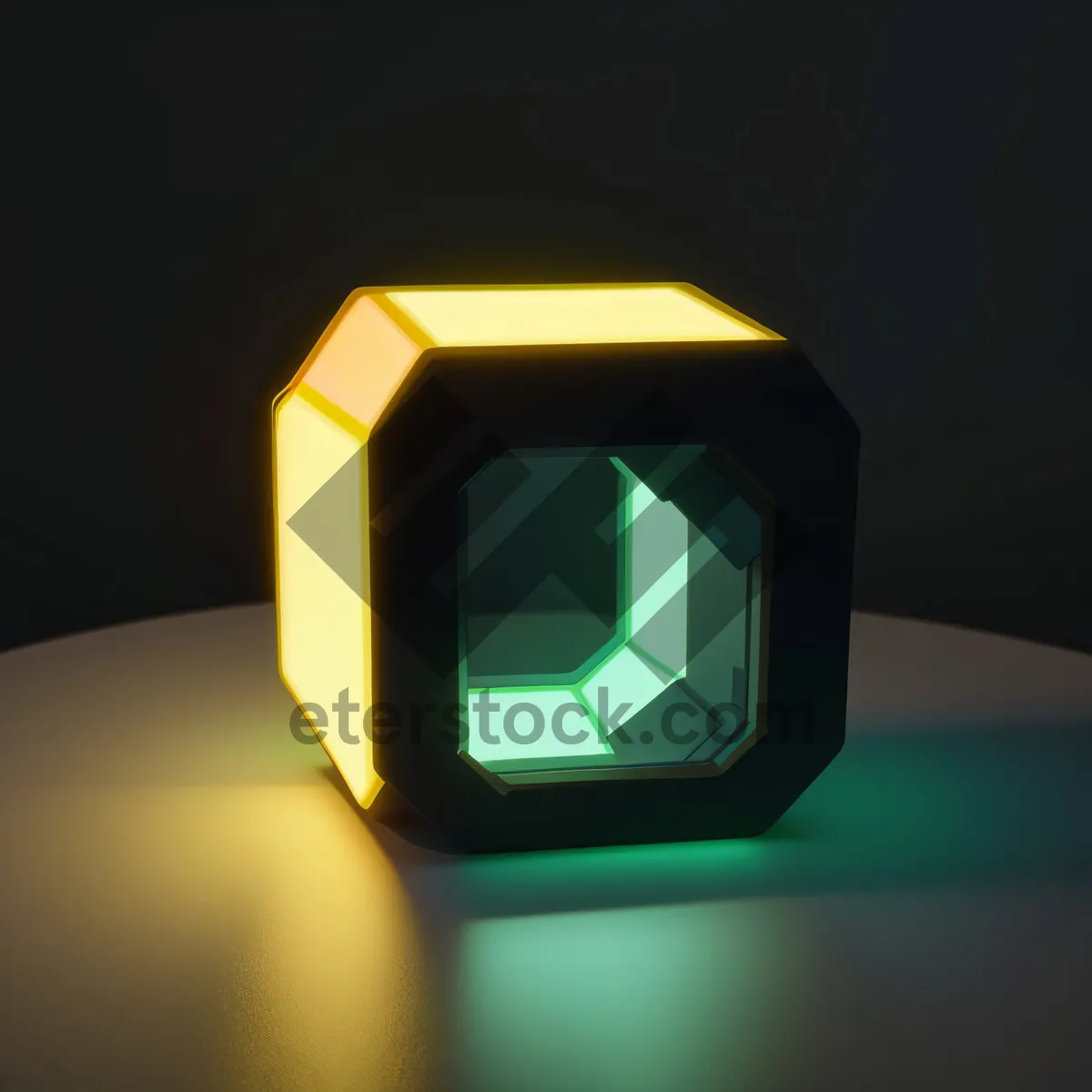Picture of Modern 3D LED Clock Symbol Icon