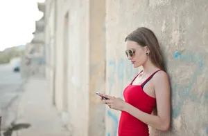 Attractive brunette fashion model with sensual appeal