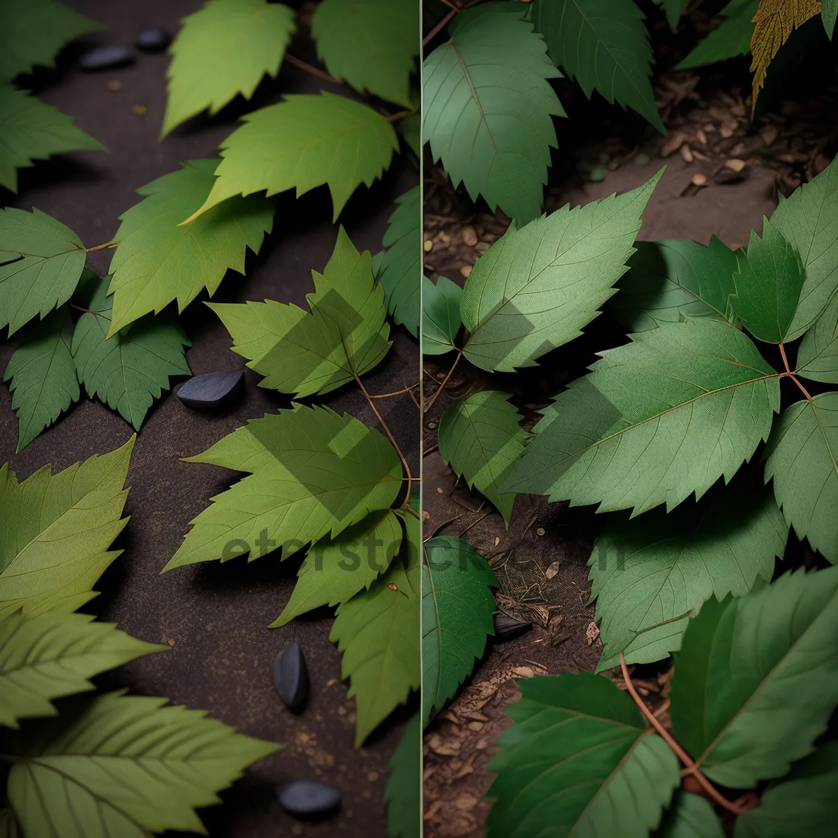 Picture of Vibrant Foliage in Lush Forest