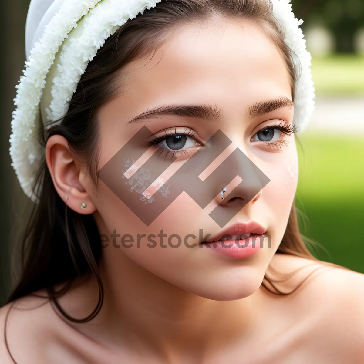 Picture of Natural Beauty: Lovely Lady with Gorgeous Makeup
