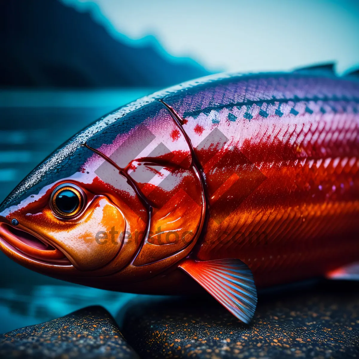 Picture of Tropical Aquarium Fisherman's Lure Swimming in the Ocean