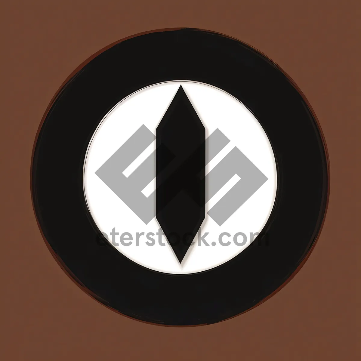 Shiny Black Round Metal Button Icon