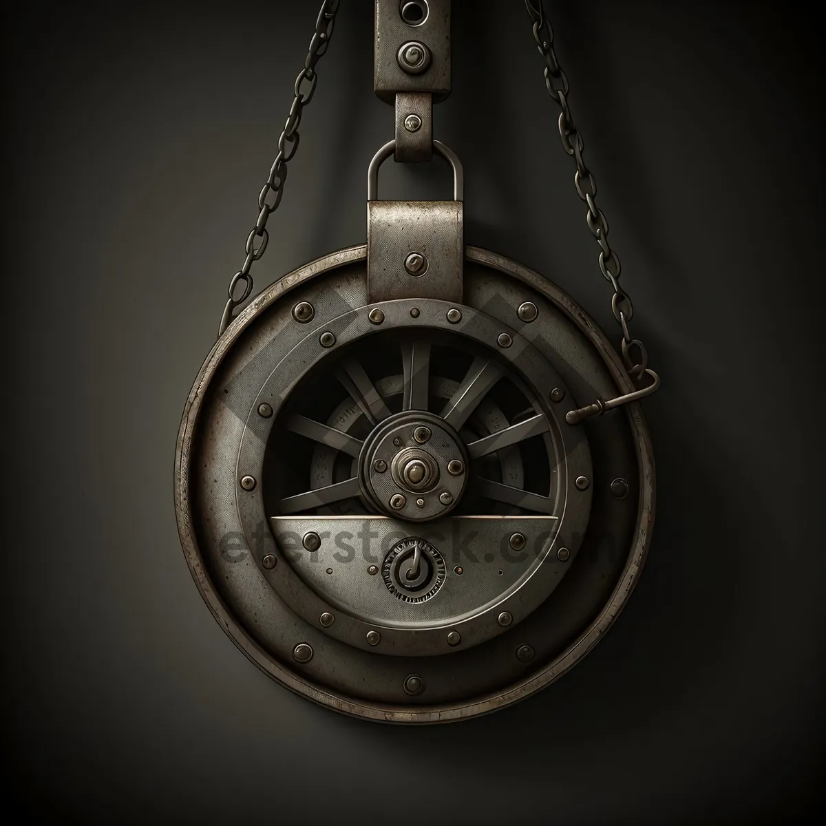 Picture of Analog Timepiece with Metal Chain and Alarm