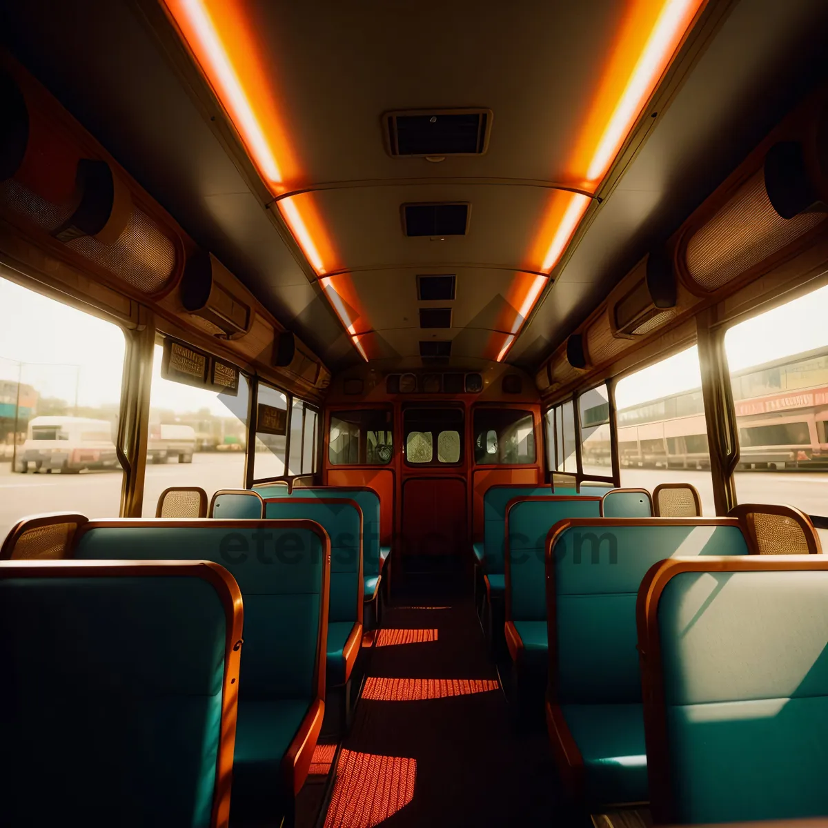 Picture of Fast and Modern Passenger Car Interior