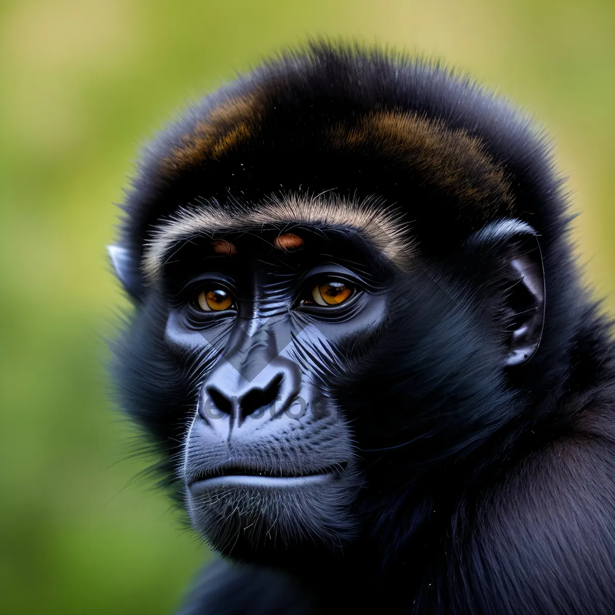 Picture of Wildlife Monkey in Natural Black Tree