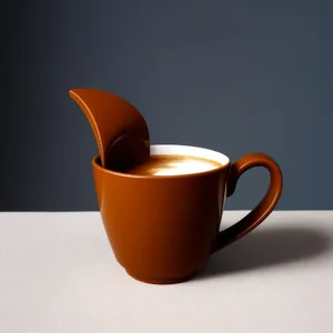 Steamy morning espresso in a ceramic mug.