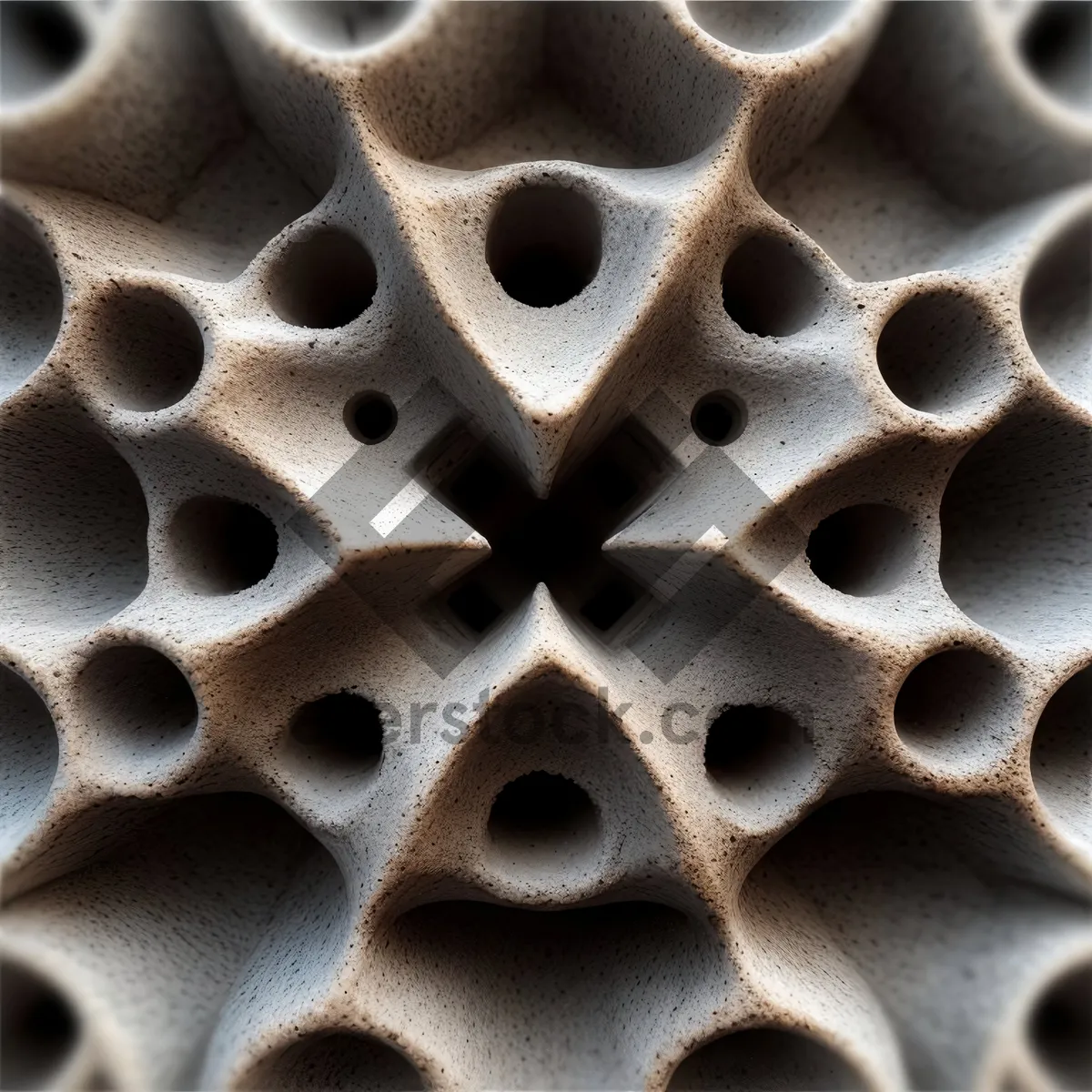 Picture of Metallic Honeycomb Structure Design Wallpaper