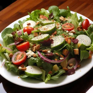 Fresh Vegetable Salad with Delicious Homemade Dressing