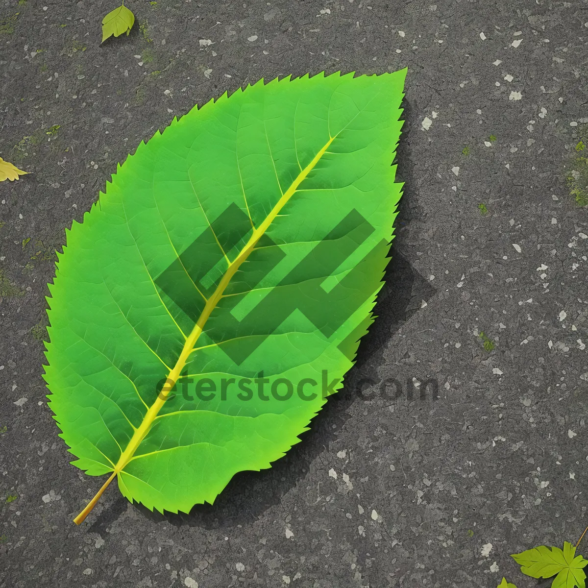 Picture of Fresh Spring Leaves of Fig Tree