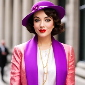 Smiling brunette businesswoman portrait